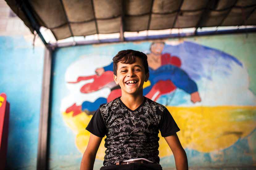 Abdallah, 10, is a Syrian refugee living with his family in Amman, and he loves superman.