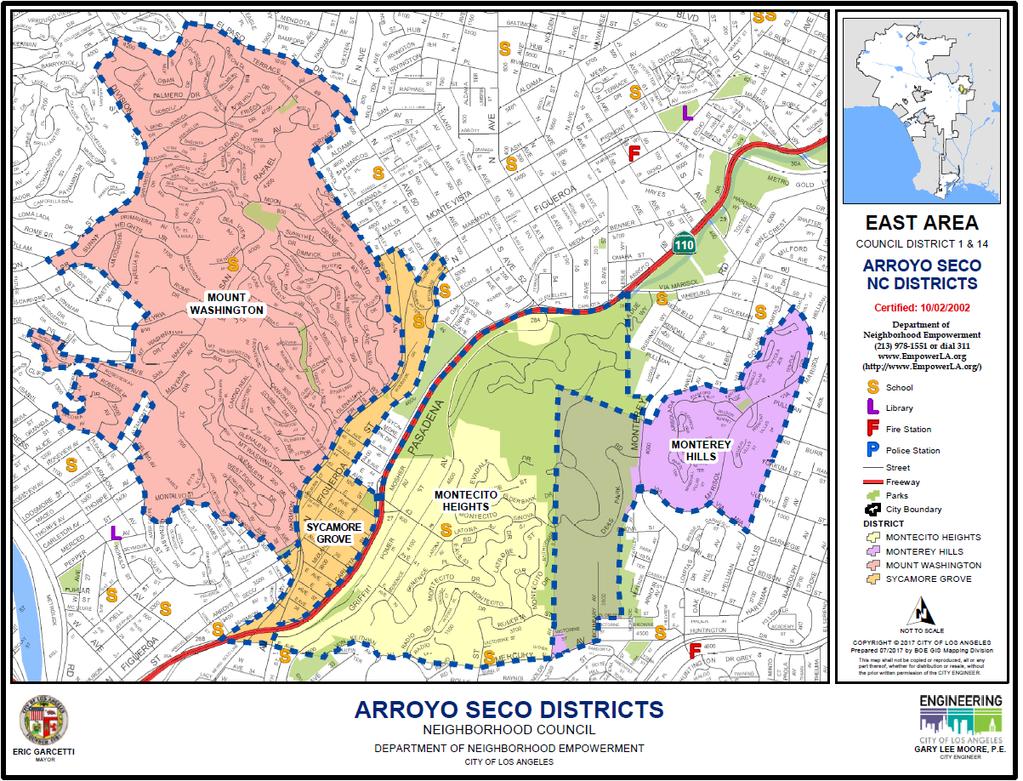 ATTACHMENT A Map of Arroyo Seco Neighborhood Council
