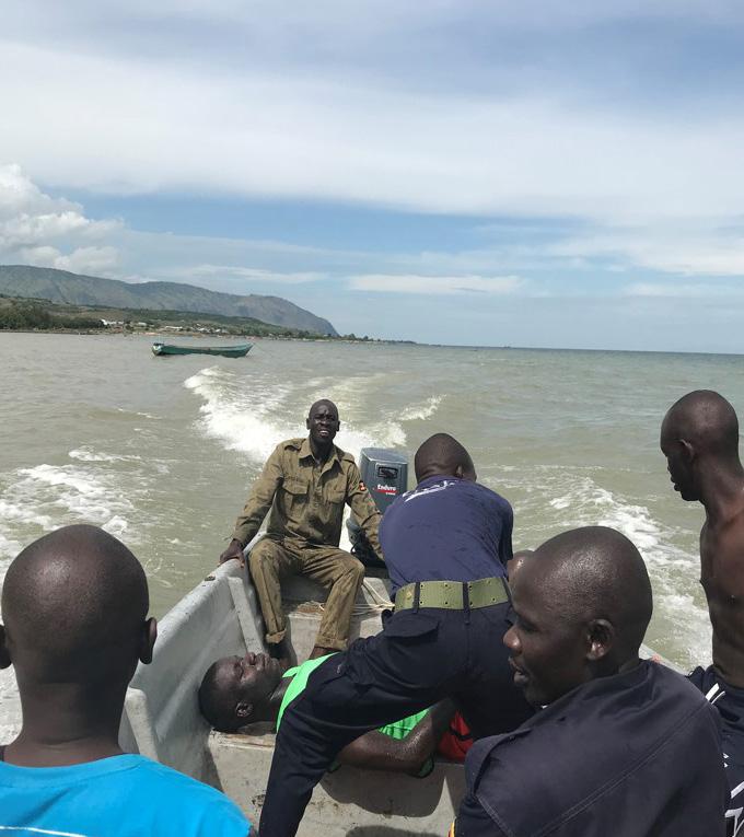 The April training involved the Marine Unit at Sebagoro landing site on Lake Albert, in Hoima district, through which thousands of Congolese refugees enter Uganda each month.
