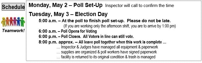 Inspector all work together to help Voter s vote Do not let there be any suggestion of Voter intimidation, trying to influence any Voter, delaying or harassing a any Voter, or turning a Voter away Do