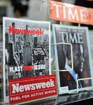 timeout January 7-13, 2013 Myanmar s Newsweek subscribers disgruntled by transition to online By Zon Pann Pwint AFTER nearly 80 years of publication, the US-based magazine Newsweek on December 31