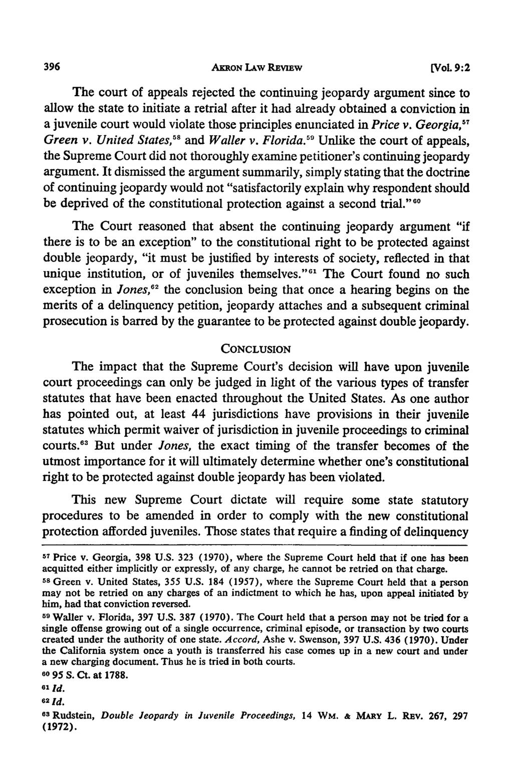 Akron Law Review, Vol. 9 [1976], Iss. 2, Art. 11 AKRON LAw RE [Vol.