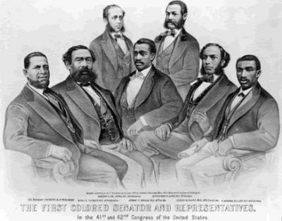 Thanks to their new rights and military rule, African Americans won many offices
