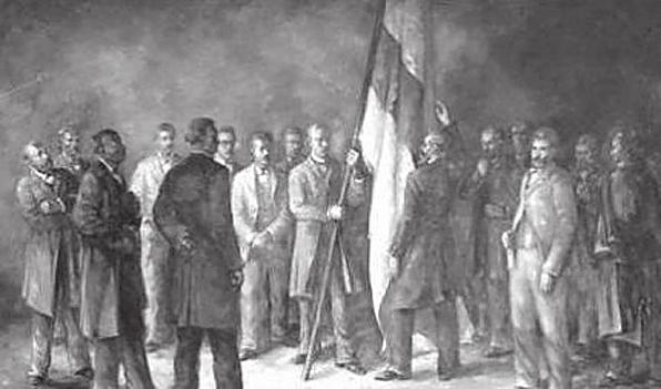 Sinimustvalge lipu sünd 4. juuni 1884.