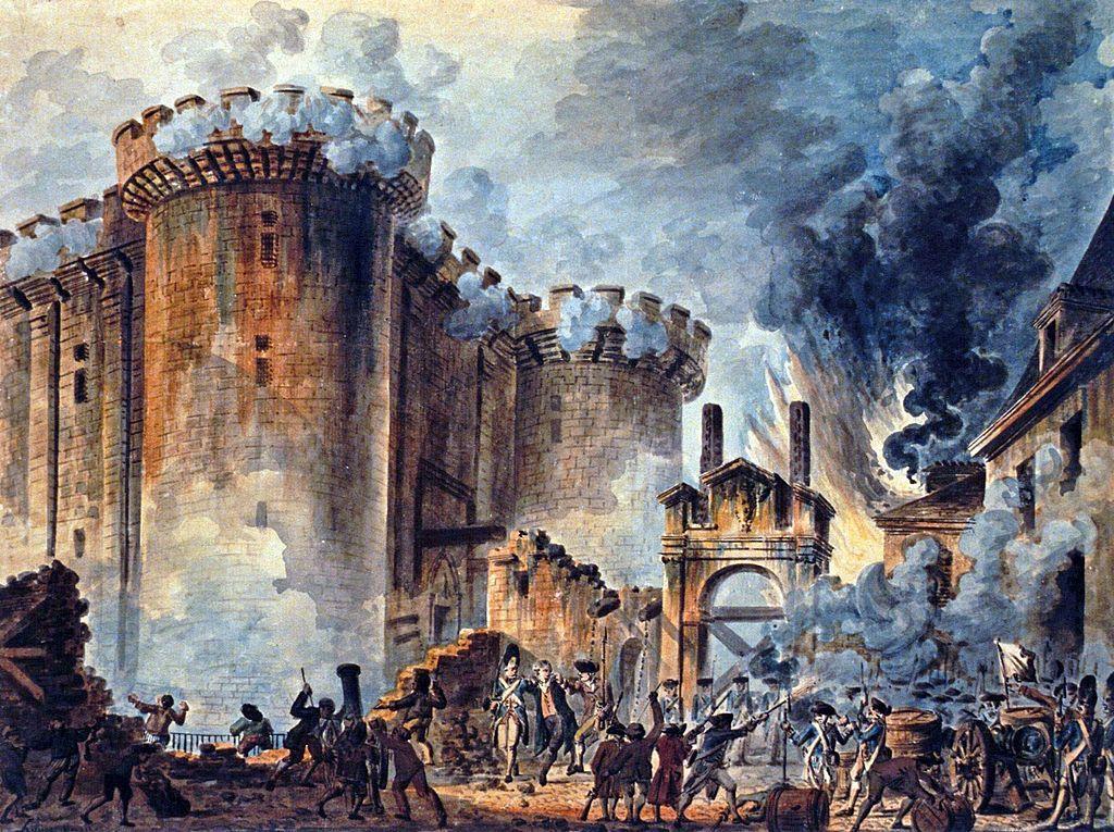The Storming of the Bastille With the rumor of the foreign army, people in Paris began defending themselves.