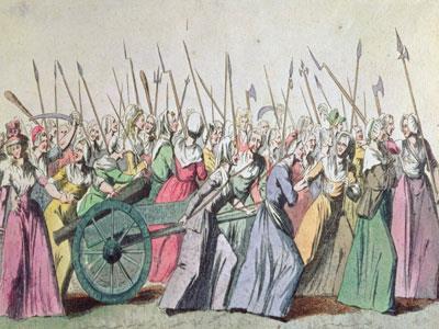 The Women's Bread March In October 1789, approximately 6,000 Parisian women marched 12 miles to the palace of Versailles in protest about the rising price of bread.