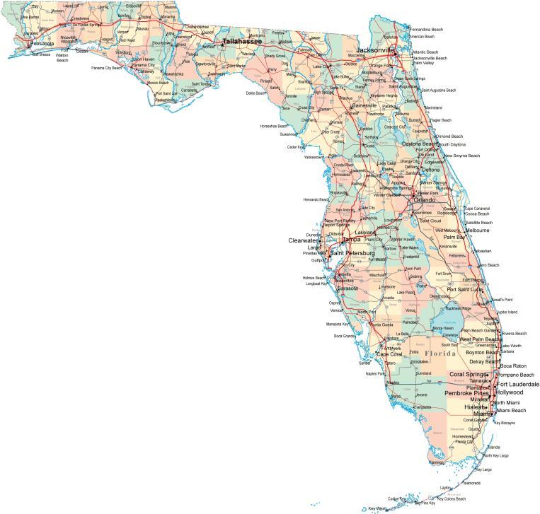 State Government: The Florida Constitution establishes three branches of government. (Hey. It looks like power is separated even at the State Level.