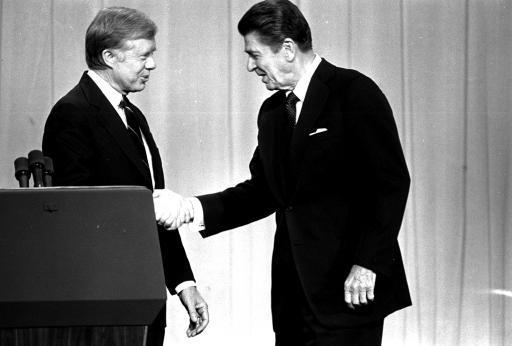 ELECTION OF 1980 The debates Carter angry and attacking Reagan: There you go again Reagan: Are you better off now than you were four