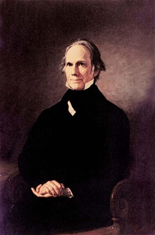 Above: Henry Clay of Kentucky was one of the leaders of the Whig Party. His stand on protective tariffs attracted many Louisianians, particularly the sugar planters, to the Whig party.