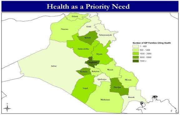 23% of IDPs in Iraq do not have access to healthcare.