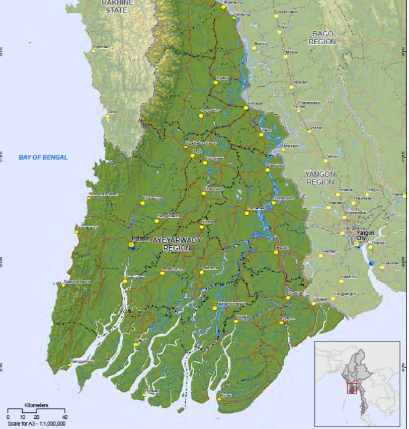 72 village tracts and several villages in Ayeyarwaddy. Pathein is the capital township of Ayeyarwaddy Region. Ayeyarwaddy is one of the most populous regions of Myanmar.