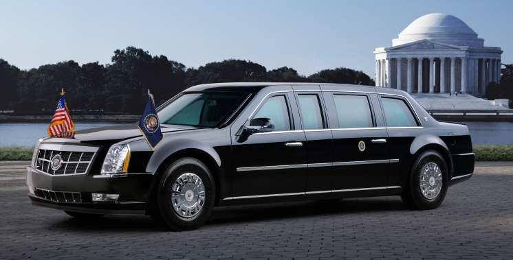 The Beast Presidential Limo (New model built for each president) Built by Cadillac at secret facility, shipped to secret service disassembled and built again!