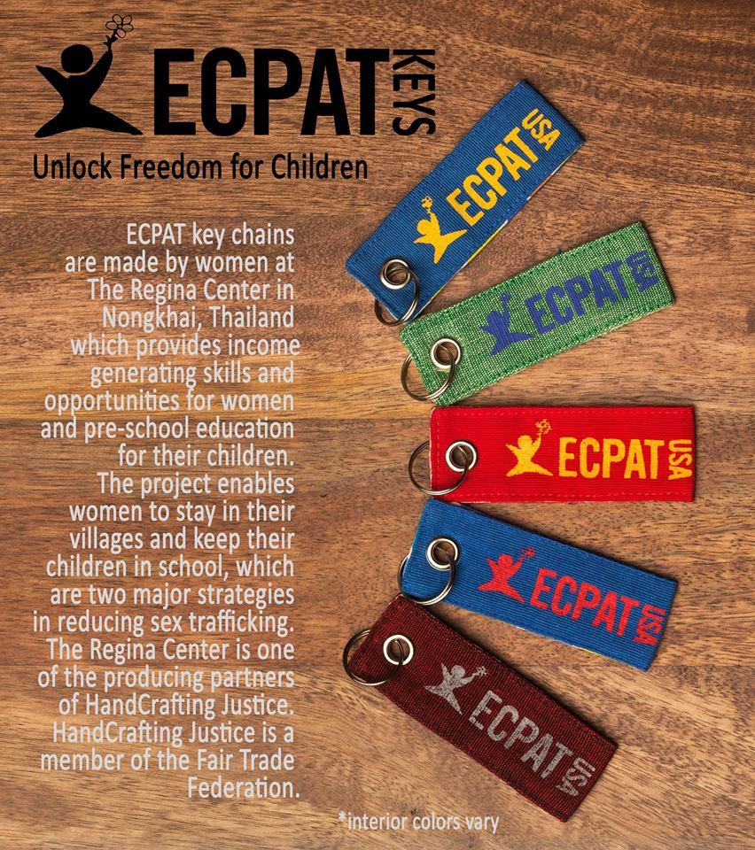 Event Gifts that Give Back ECPAT-USA Luggage Tags: