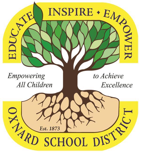 oxnard school district 1051 South A Street Oxnard, California 93030 805/385-1501 Classified Employee Week Special Joint Board/Personnel Commission Meeting Wednesday, May 13, 2015 Board Room 5:00 p.m. Board Meeting to Follow Awards Call to Order: Members Present: Members Absent: BOARD OF TRUSTEES Mrs.
