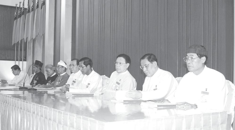 8 THE NEW LIGHT OF MYANMAR Tuesday, 21 August, 2007 National Convention (from page 1) Election Commission Office, the Civil Service Selection and Training Board, the Yangon City Development