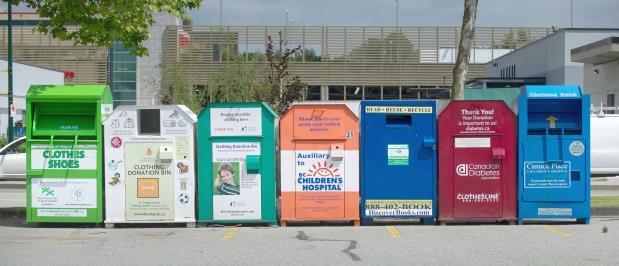 Donation Bins The courts that have considered the relatively new issue of charitable donation bins have found