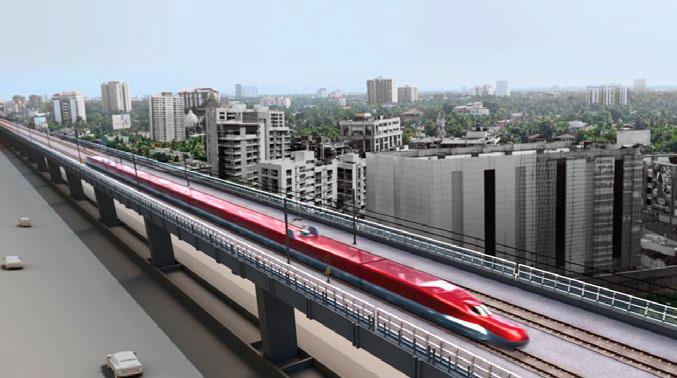 Enhancing Connectivity through Quality Infrastructure Japan s World-class Shinkansen Bullet Train Runs through the Vast Land of India Integrated development of the entrance port and corridor in East