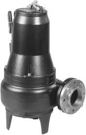 G BEBE WE WE EX EE ade in high quality engineering cast iron. ortex ipeller. he subersible pups are supplied coplete with threaded counterflanges, packings and stainless steel bolts.