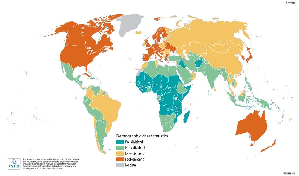 Demographic Patterns: Stark Diversity across Countries The world
