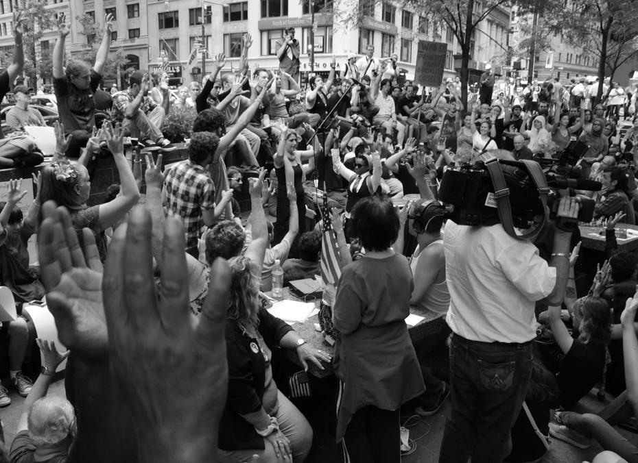 STRUCTURE AND PROCESS GUIDE TO OWS NYC GENERAL ASSEMBLY: HOW IT WORKS The General Assembly is a gathering of people committed to making decisions based upon a collective agreement or consensus.