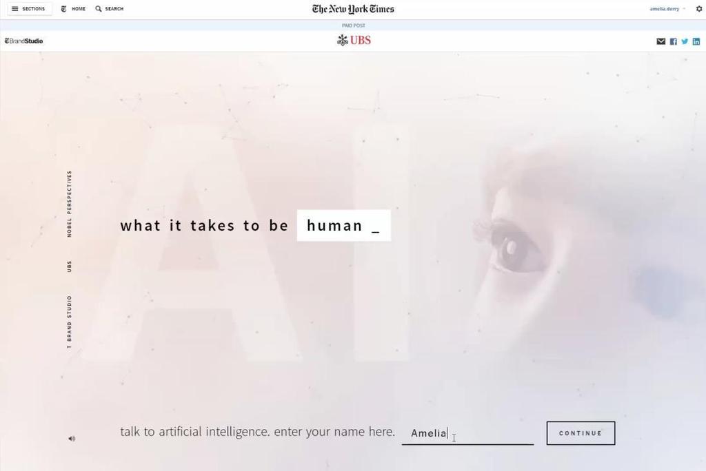 Paid Post Case Study: UBS Examining the emotional side of artificial