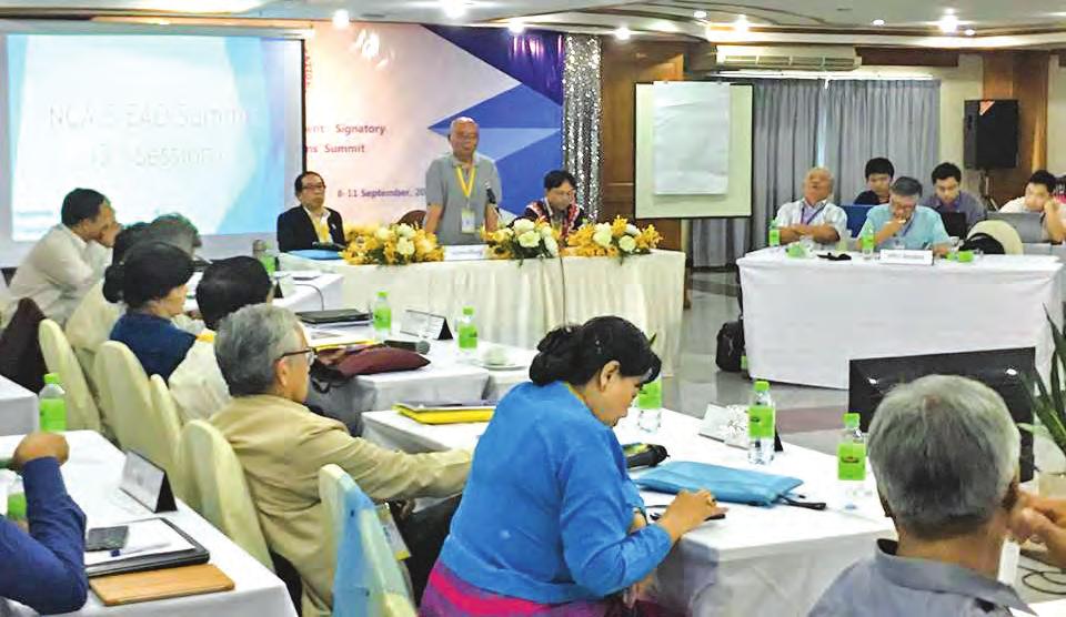 Top leaders from NCA signatories hold 3 rd summit 7 DISCUSSIONS with government, Tatmadaw leaders on non-signatories affairs, differences between groups continue.