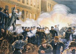 A CTIVITY Culture Have students create charts that summarize the Haymarket Riot and the Homestead and Pullman strikes.