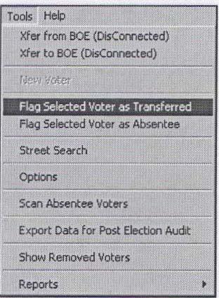 PROCEDURES FOR ELECTION DAY TRANSFERS A voter is ineligible to vote in a precinct when they have moved from the precinct more than 30 days* prior to the election.