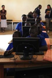Information Technology Skillbuilding Primary students developing computer skills The Jesuit Refugee