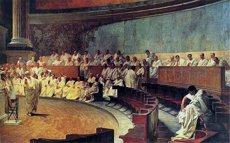 Let the Welfare of the People be the Ultimate Law Marcus Tullius Cicero on January 18th 37 BC Stood Alone among the Fearful Senators to a the new consul for life Julius Caeser.