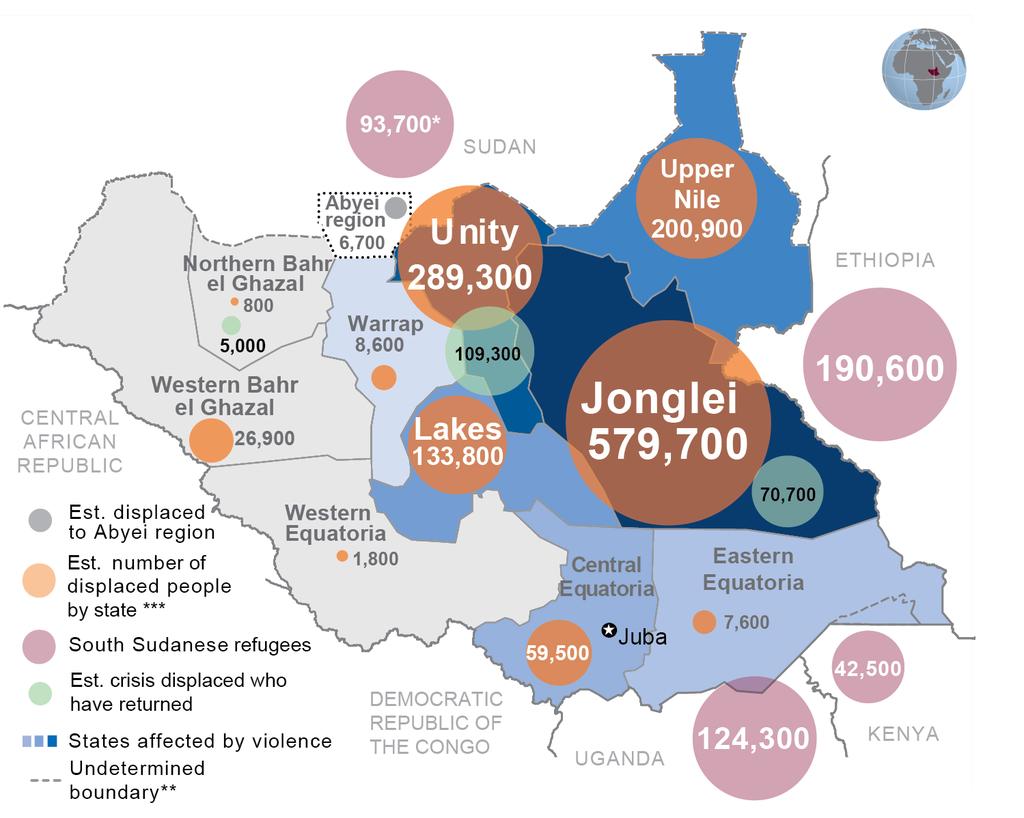 South Sudan Crisis Situation Report No. 52 (as of 4 September 2014) This report is produced by OCHA South Sudan in collaboration with humanitarian partners.