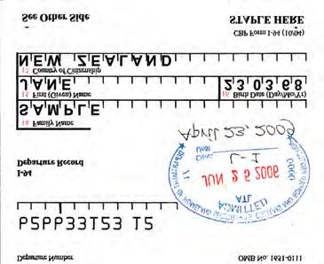 The card usually (but not always) has a stamp showing the visa type and permitted length of stay.