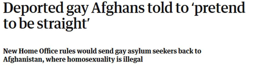 Asylum claims on the basis of sexual orientation ACCEPTED =838