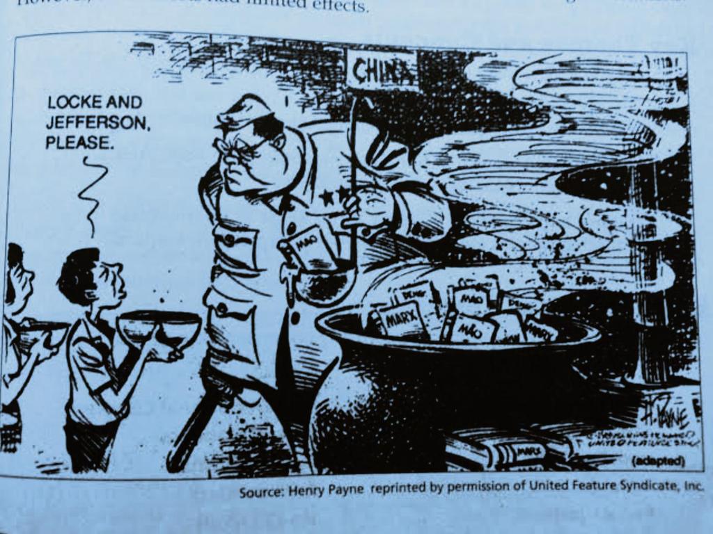 5) Describe in your own words what this 1989 cartoon says about Chinese leadership and the wishes of the Chinese people. 10-24-7 METHOD: HOW DO I KNOW YOU ARE STUDYING THESE NOTES?