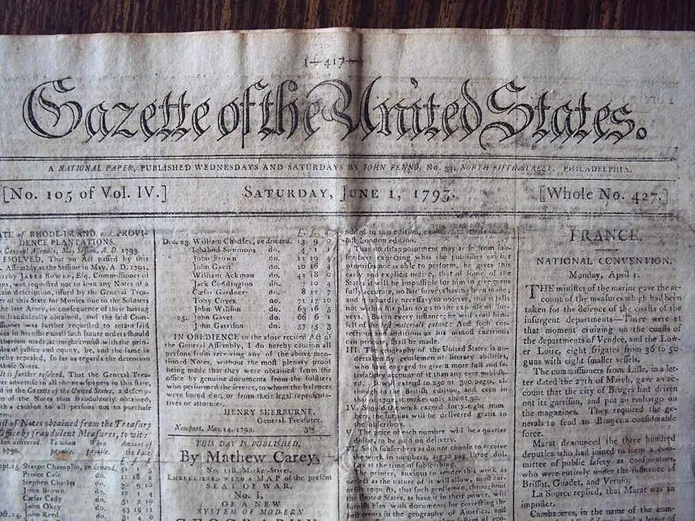 The Gazette praised the decisions of Washington s administration, many of which followed Hamilton s advice.