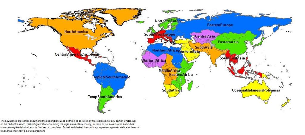 Influenza Transmission Zones The Influenza Transmission Zones are geographical groups of countries, areas or territories with similar influenza transmission patterns.