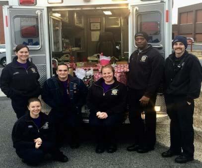 In December 2015 Firefighter/EMT Luis Salazar helped to organize a drive to provide Christmas presents for residents affected by the Maury Lane townhouse fire, which destroyed four townhomes a week