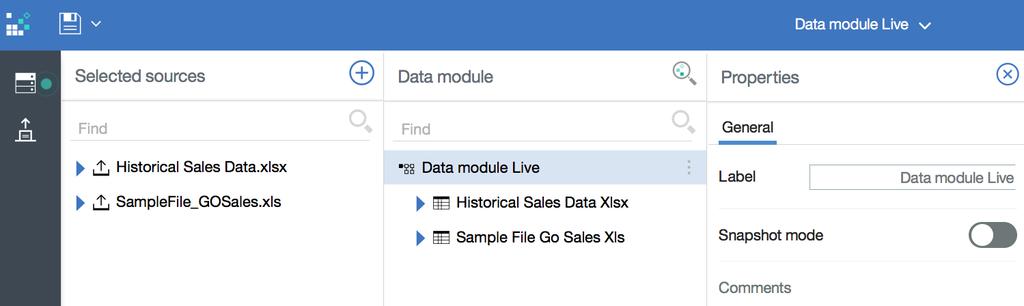 Ø Live mode - Queries go directly to underlying data