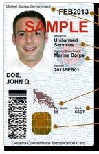 DoD Common Access Card CAC NOTE: The