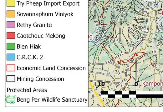 9 million hectares of land, or more than 22 percent of Cambodia s total surface area, according to data from rights group Licadho, which recently made new maps of the concessions available to The