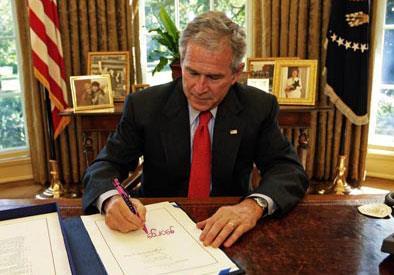 PILT Legislative History PILT Reform in 2008 President Bush signed the Emergency Economic Stabilization Act (PL110-343) on October 3, 2008.
