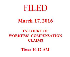 IN THE COURT OF WORKERS' COMPENSATION CLAIMS AT KINGSPORT Rebecca Rouillier Employee, v. Hallmark Marketing Corporation Employer, And Liberty Mutual Insurance Company Insurance Carrier. Docket No.