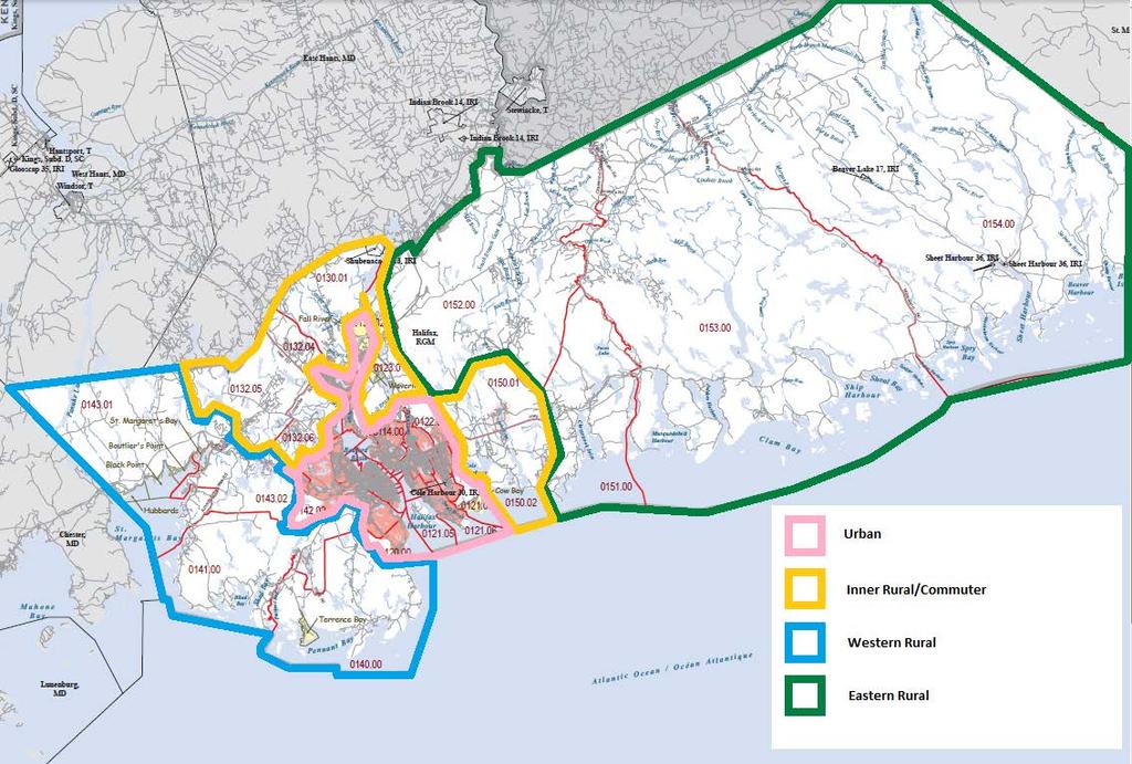 CPED Standing Committee - 8 - June 16, 2016 Attachment B Map of Rural Halifax Rural Halifax has been divided into three general areas: Inner Rural, Western Rural, and Eastern Rural.