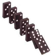 (7) Domino Theory The domino effect is a chain reacdon that occurs when a small