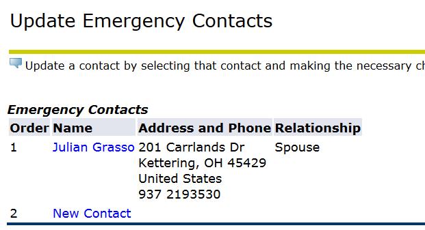 3. On the following page choose New Contact 4.