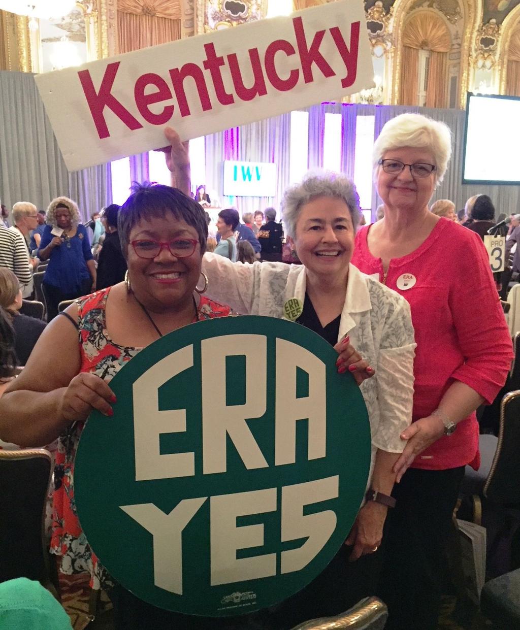 V O L U M E 6, I S S U E 1 LWV of Kentucky Attends National Convention in Chicago (Cont d from p. 1) end to the Electoral College in favor of a popular vote system in 1970.