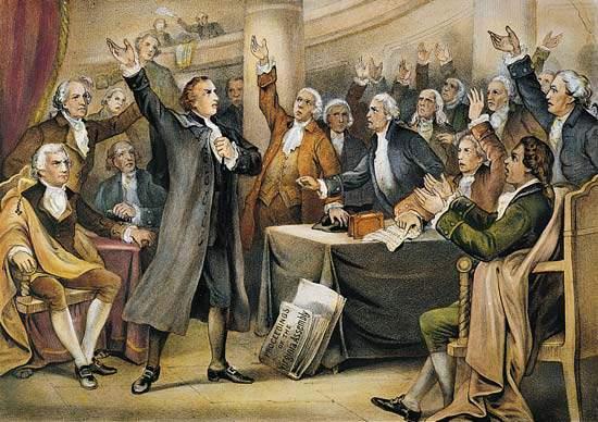 Patrick Henry, who had exclaimed during the Revolution, Give me Liberty, or Give me Death! did not attend.
