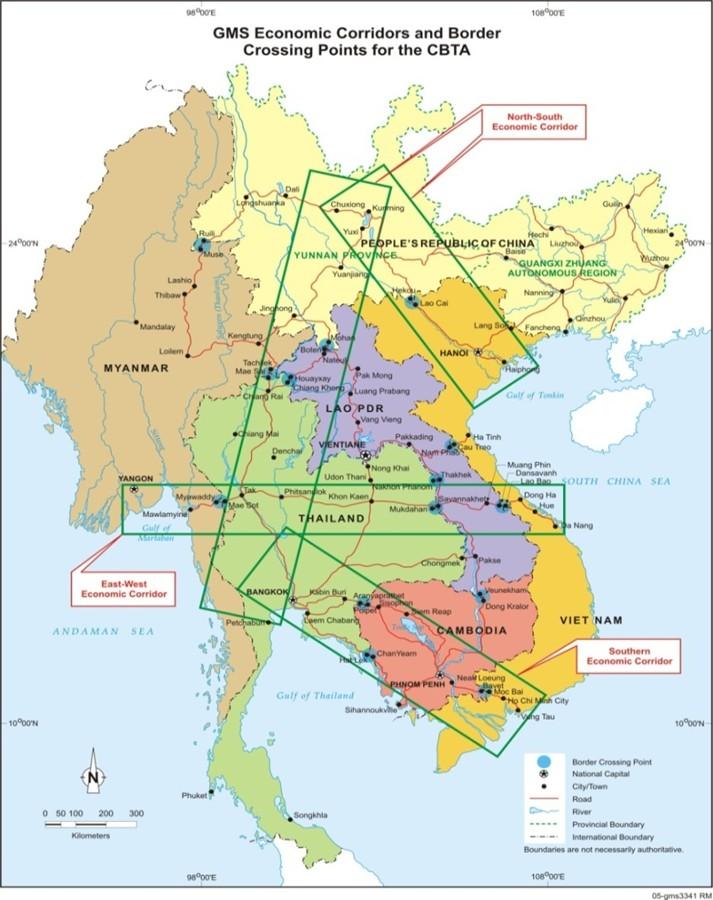 Strategic Location Laos is at the center of the GMS, consisting of Cambodia, Myanmar, Thailand, Vietnam, and Yunnan province of China. 1.