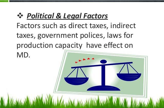Political & legal factors