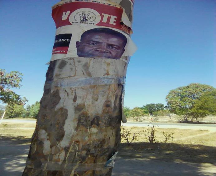 Torn Campaign Poster for the MDC Alliance Candidate ZESN will continue to observe and report on developments and processes relating to the 24 November by-election in Mutoko North Constituency.